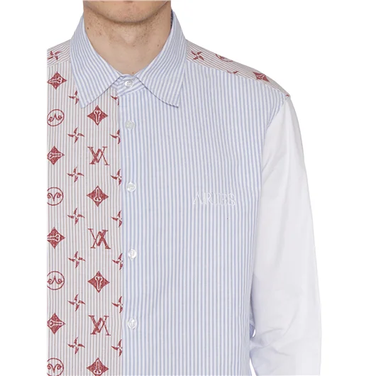 ARIES CAMICIA PATCHWORK IN COTONE Offerte giornaliere