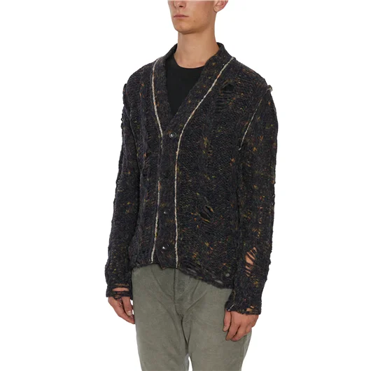 DANIELE ALESSANDRINI CARDIGAN IN MISTO LANA Fino al 50% di sconto