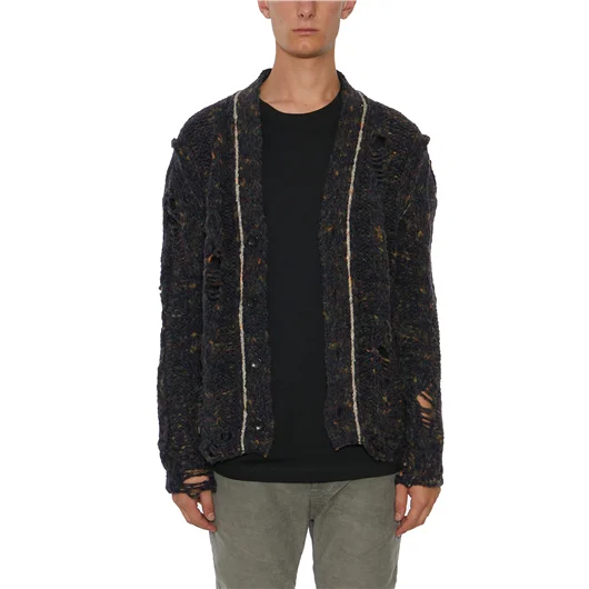 DANIELE ALESSANDRINI CARDIGAN IN MISTO LANA Fino al 50% di sconto