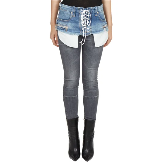 BEN TAVERNITI UNRAVEL CINTURA DENIM LACE UP Only for today