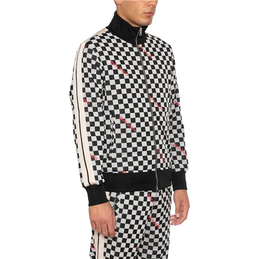 PALM ANGELS FELPA CLASSIC TRACK JQRD DAMIER Black Friday Prezzi