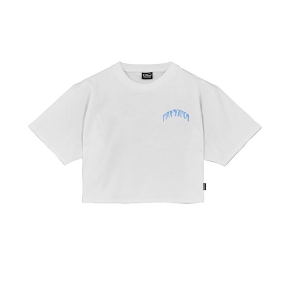 Propaganda Triangle Jaguar Croptop Tee – White Super Saving Price