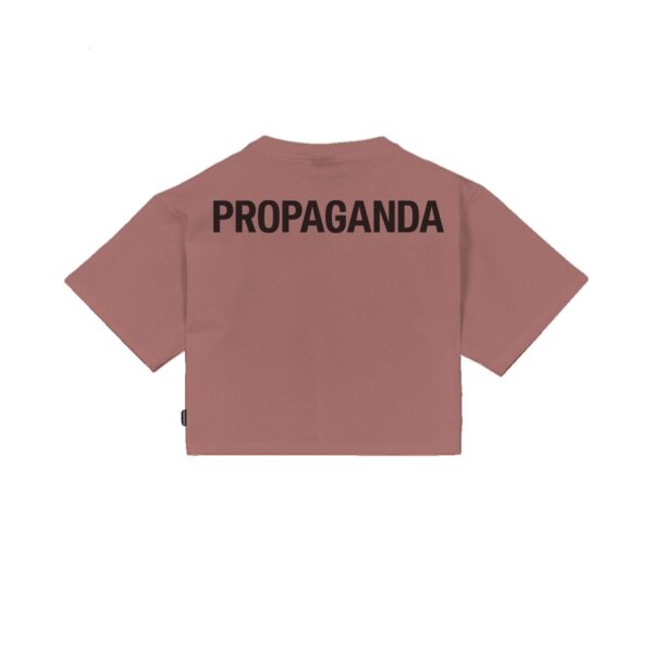 Propaganda Women Logo Croptop Tee – Clay Fino al 65% di sconto