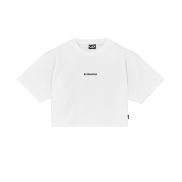 Propaganda Women Ribs Croptop Tee – White Offerta speciale della fabbrica