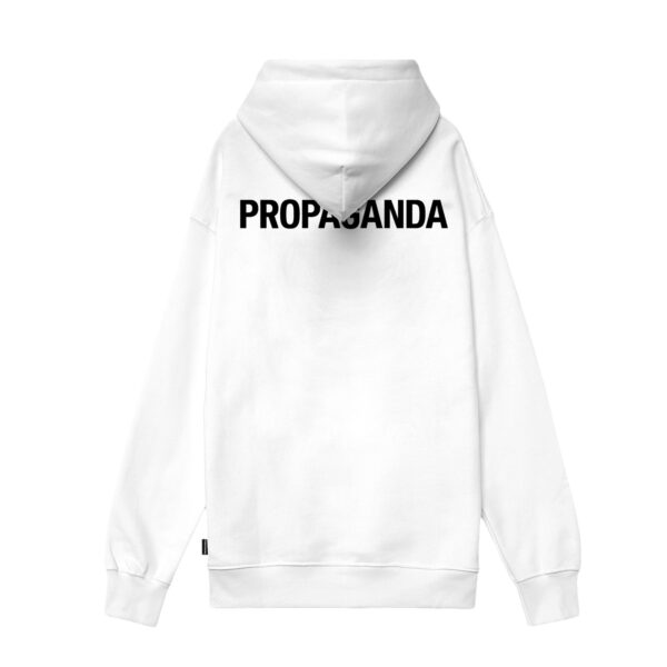 Propaganda Logo Classic Hoodie – White In vendita