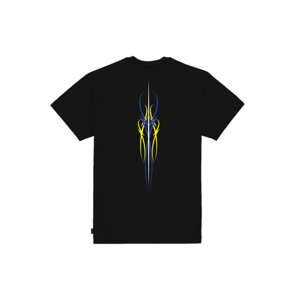 Propaganda Logo Pin Stripe Tee – Black Novità
