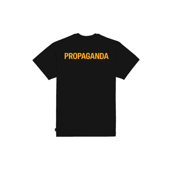 Propaganda Logo Steel Tee – Black Outlet