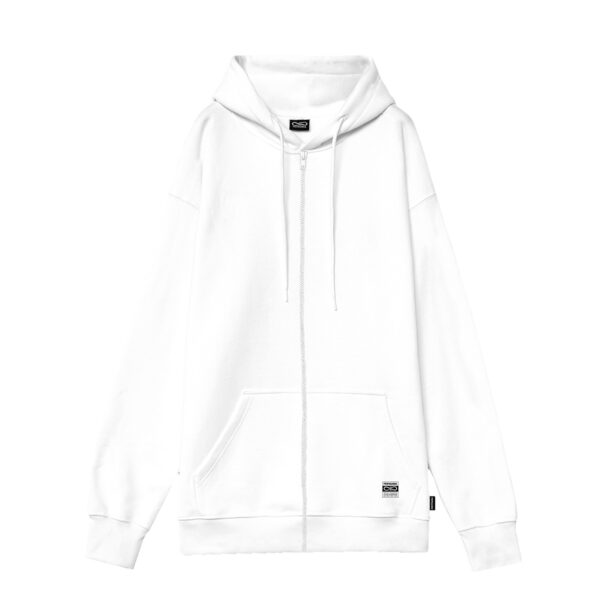 Propaganda Label Classic – Camo Zip Hoodie – White Vendita Calda