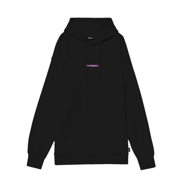 Propaganda Ribs Gradient Hoodie – Black Shopping online
