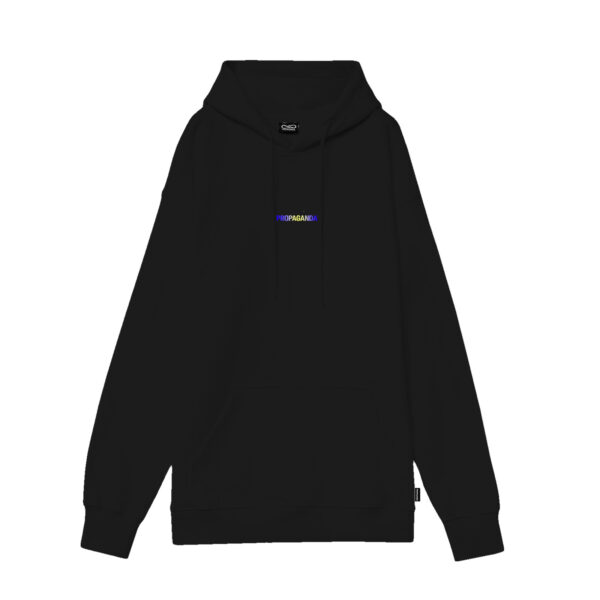 Propaganda Ribs Gradient Hoodie – Black Offerta Pasqua