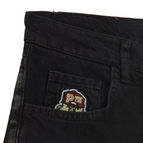 Propaganda Denim Baseball Shorts – Black 2025