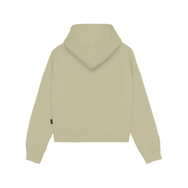 Propaganda Logo Embrodery Woman Crop Top Hoodie – Gravel Convenienza