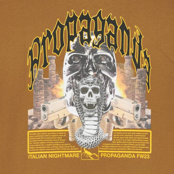 Propaganda Saudi Hoodie – Brown Offerta Giorno del Papà