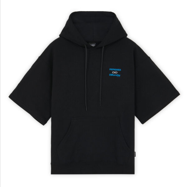 Propaganda Propaganda x ilMuretto Hoodie Short Sleeve – Black Super sconto
