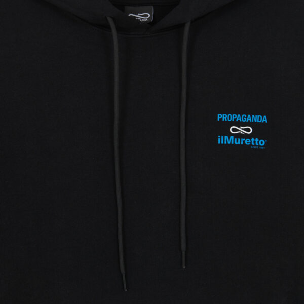 Propaganda Propaganda x ilMuretto Hoodie Short Sleeve – Black Super sconto