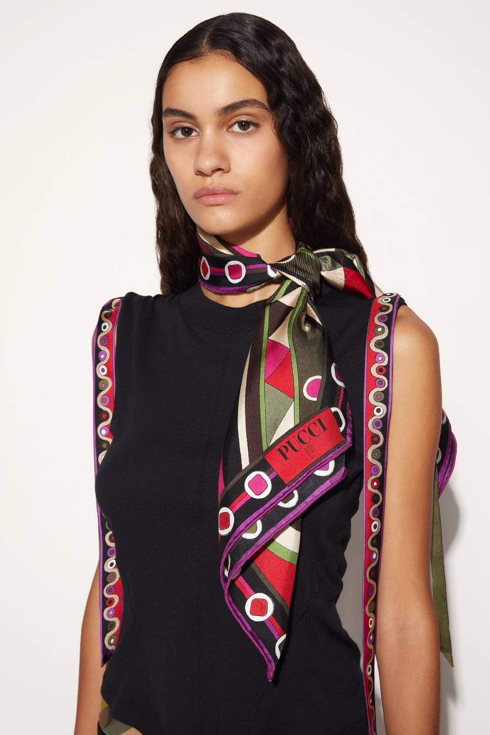 Pucci Foulard in seta con stampa Vivara Offerta San Valentino