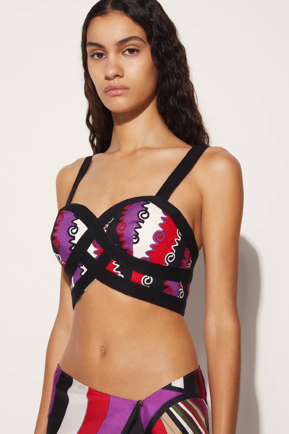 Pucci Top bustier con stampa Chiave Offerta migliore