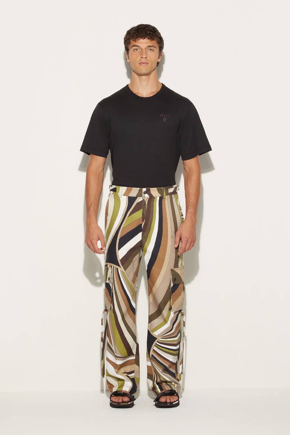 Pucci Pantaloni cargo con stampa Iride Lightning offer