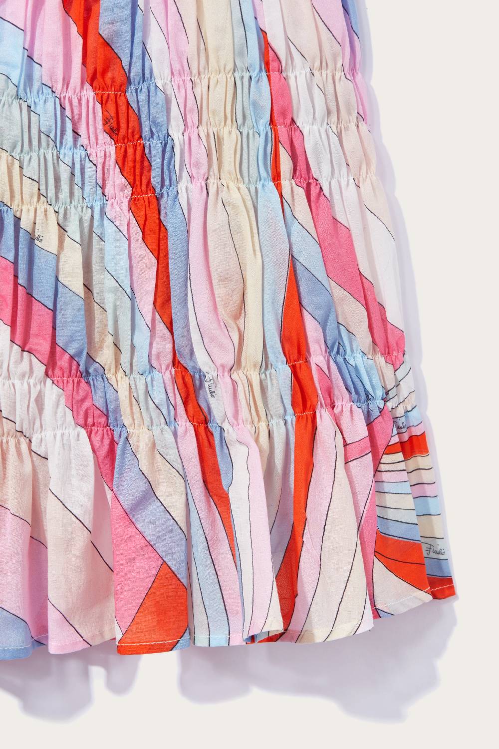 Pucci Abito a punto smock con stampa Iride Rilascio limitato