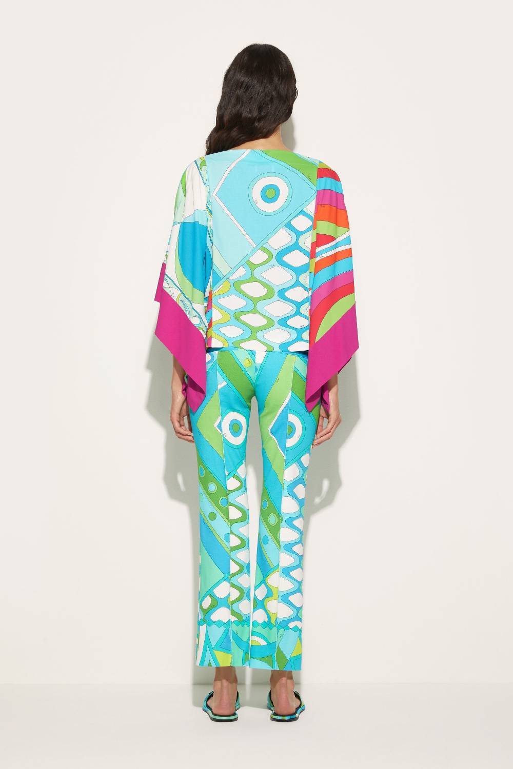 Pucci Top kaftano con stampe patchwork Discount Store per i nuovi prodotti