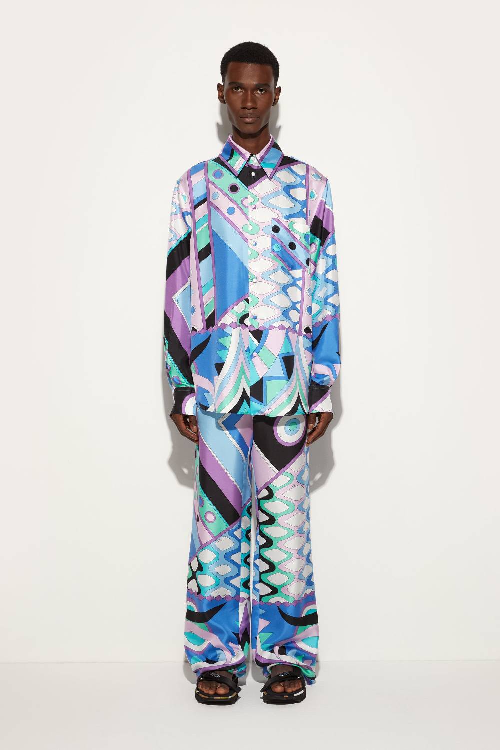 Pucci Camicia in seta con stampa Vivara Spedizione Gratuita