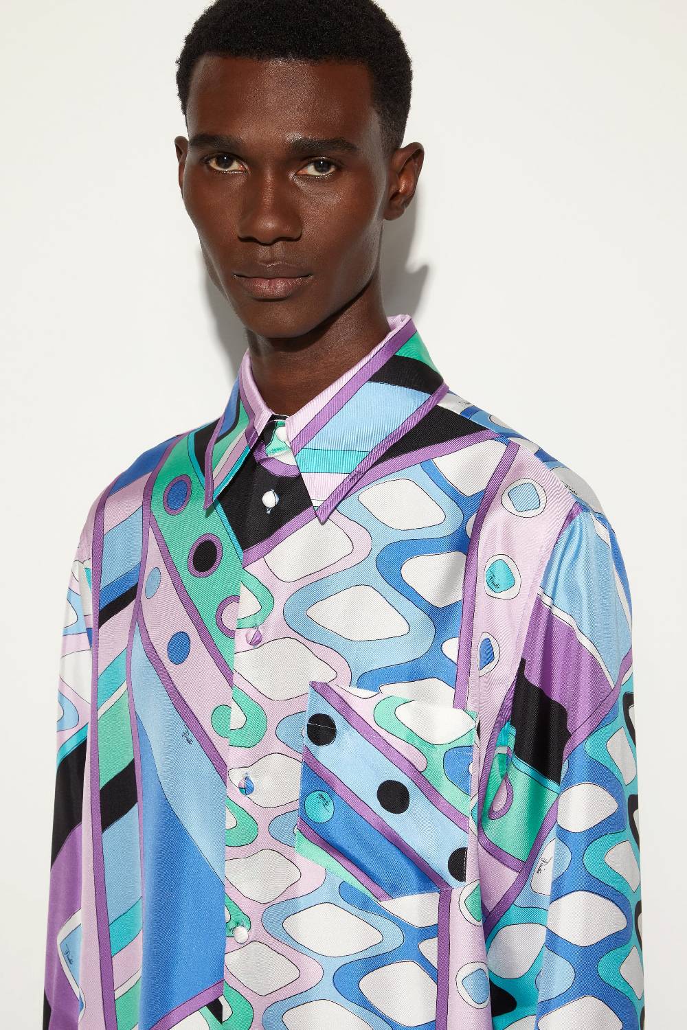 Pucci Camicia in seta con stampa Vivara Spedizione Gratuita