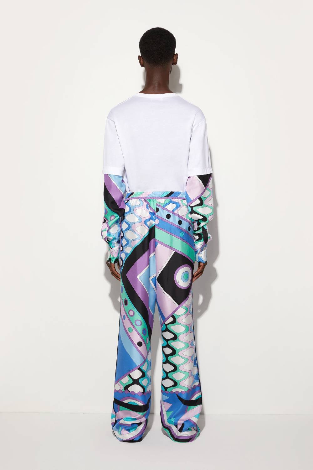 Pucci Pantaloni in seta con stampa Vivara Pezzi Unici