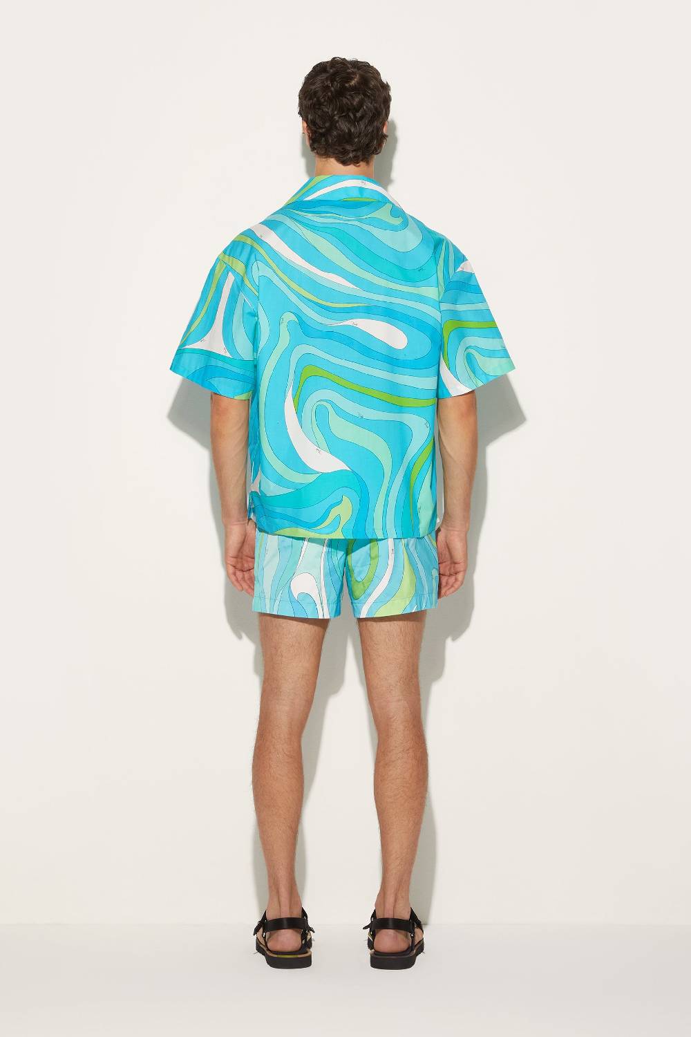 Pucci Camicia da bowling con stampa Marmo Negozi Online