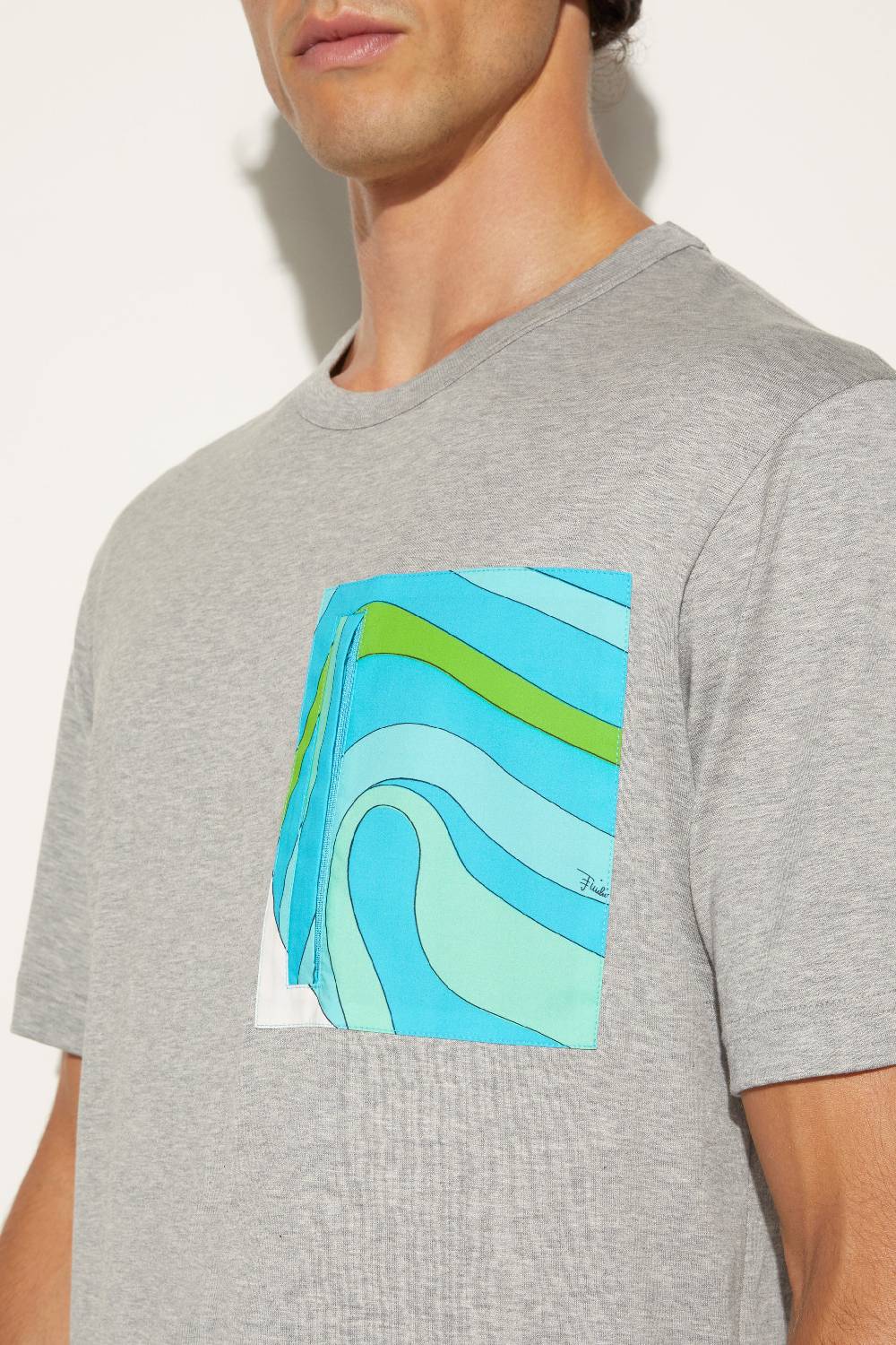 Pucci T-shirt con stampa Marmo Consegna Veloce