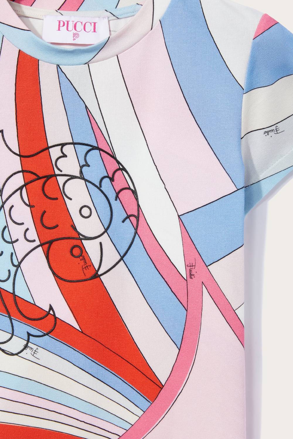 Pucci T-shirt con stampa Iride Saldi