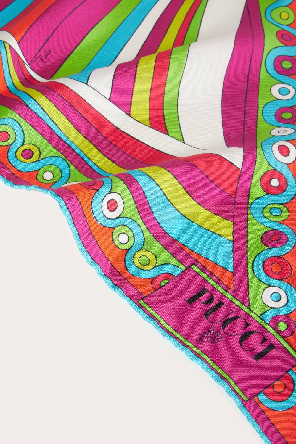 Pucci Foulard in seta con stampa Iride Comprare a buon mercato