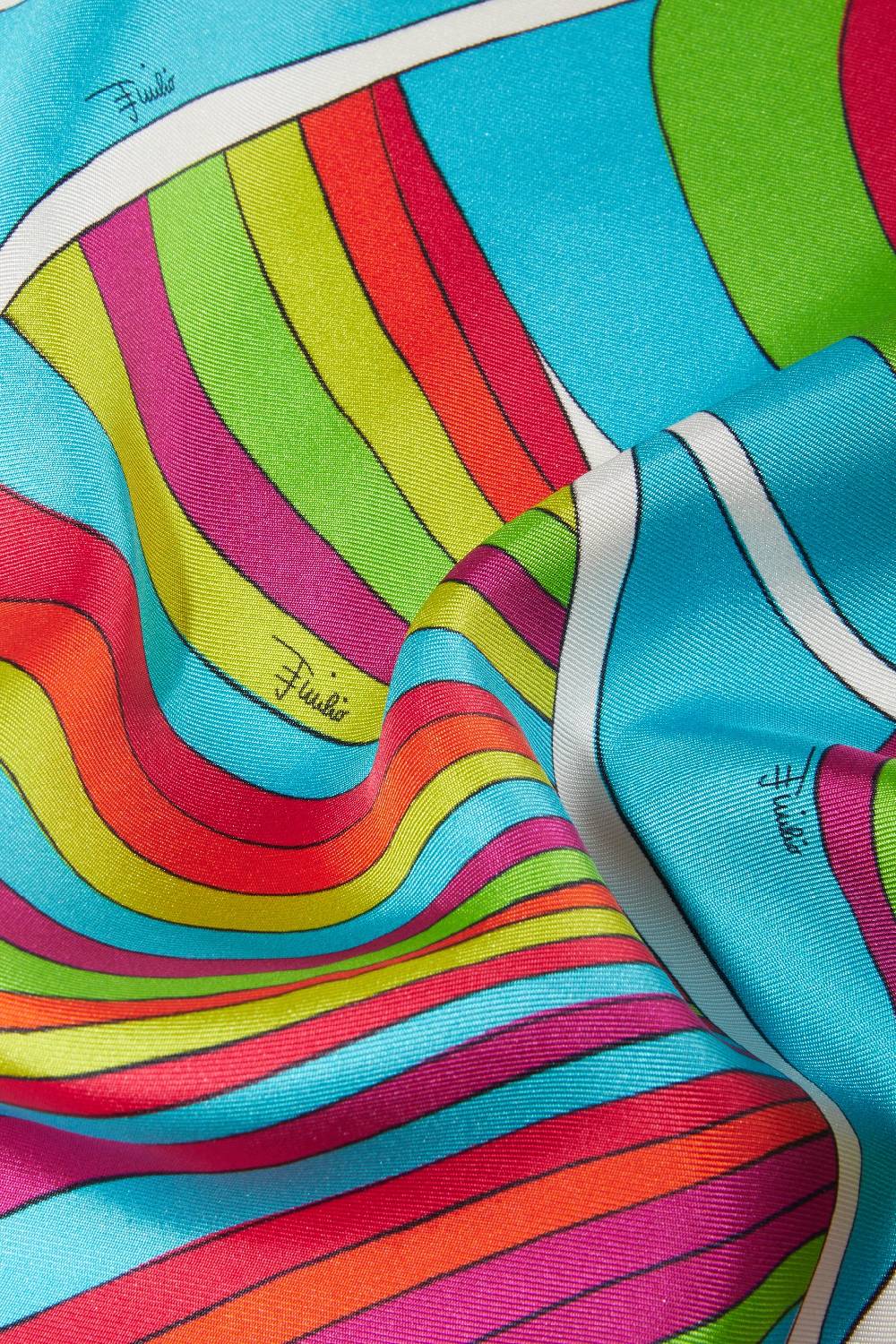 Pucci Foulard in seta con stampa Iride Comprare a buon mercato