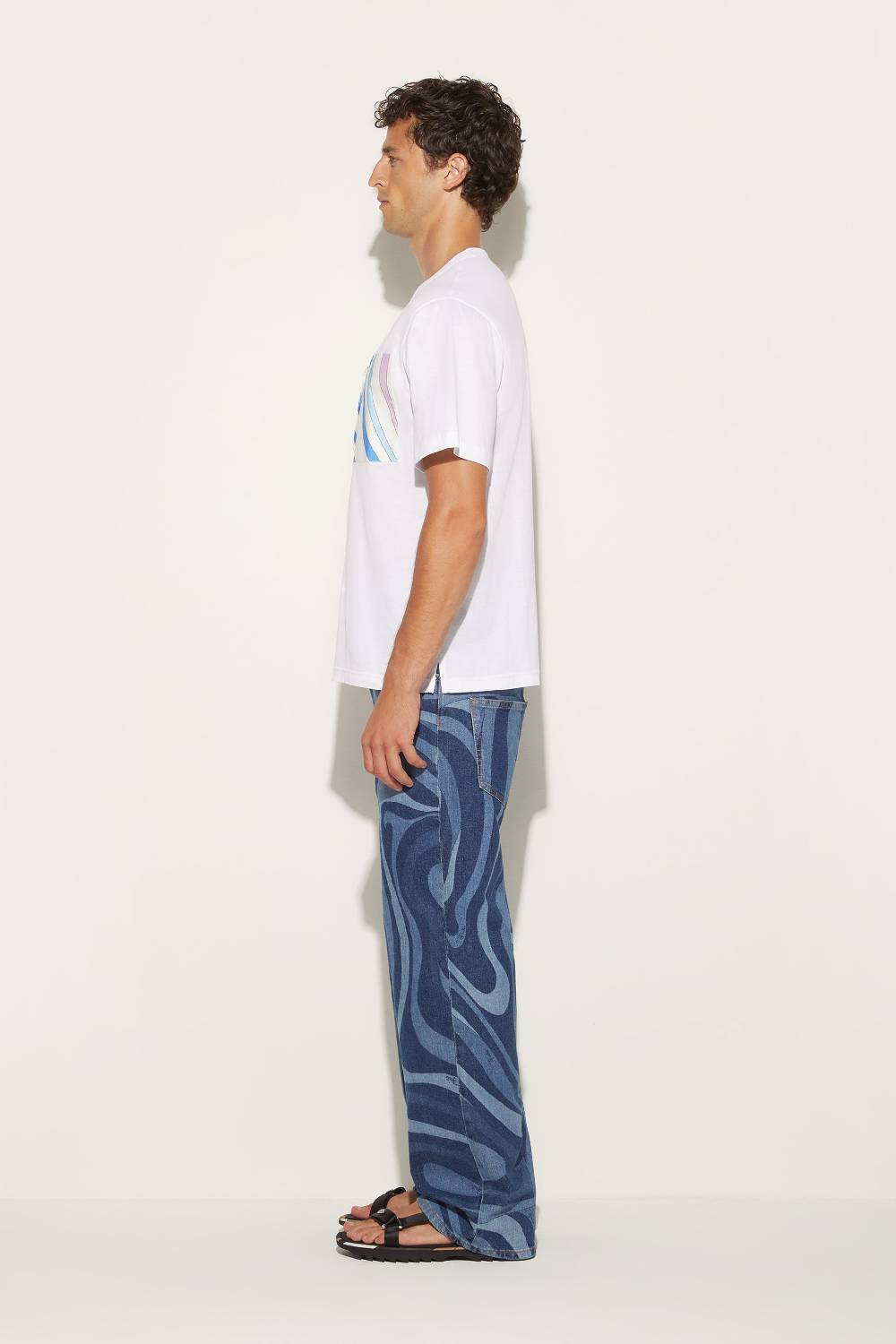 Pucci T-shirt con inserto Marmo Vendite stagionali