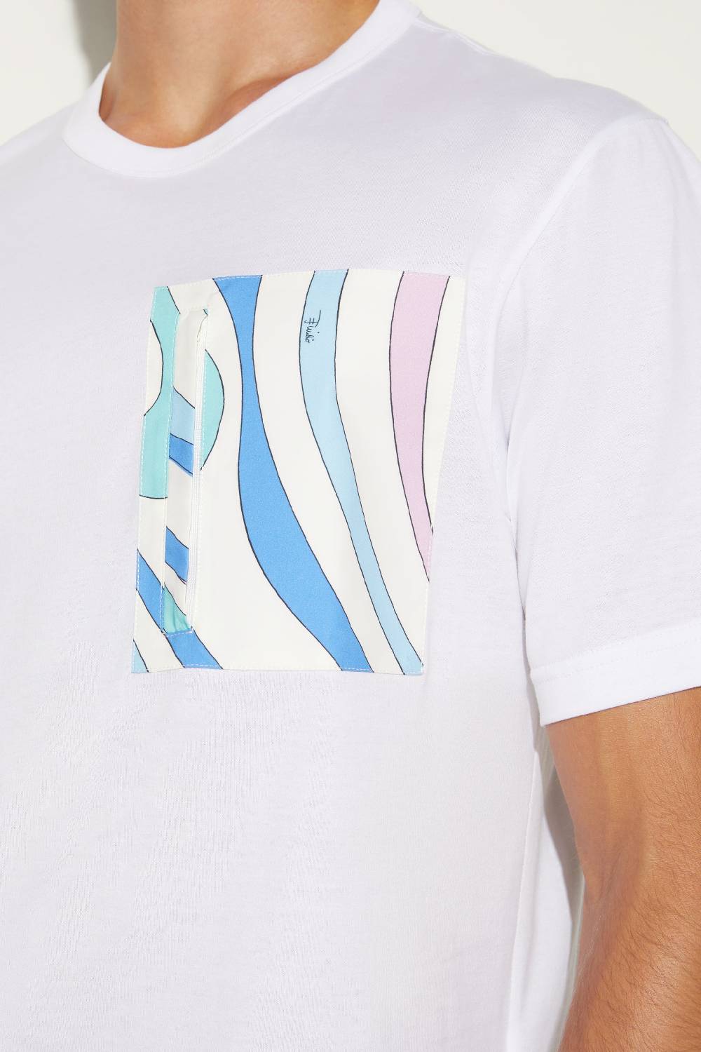 Pucci T-shirt con inserto Marmo Vendite stagionali