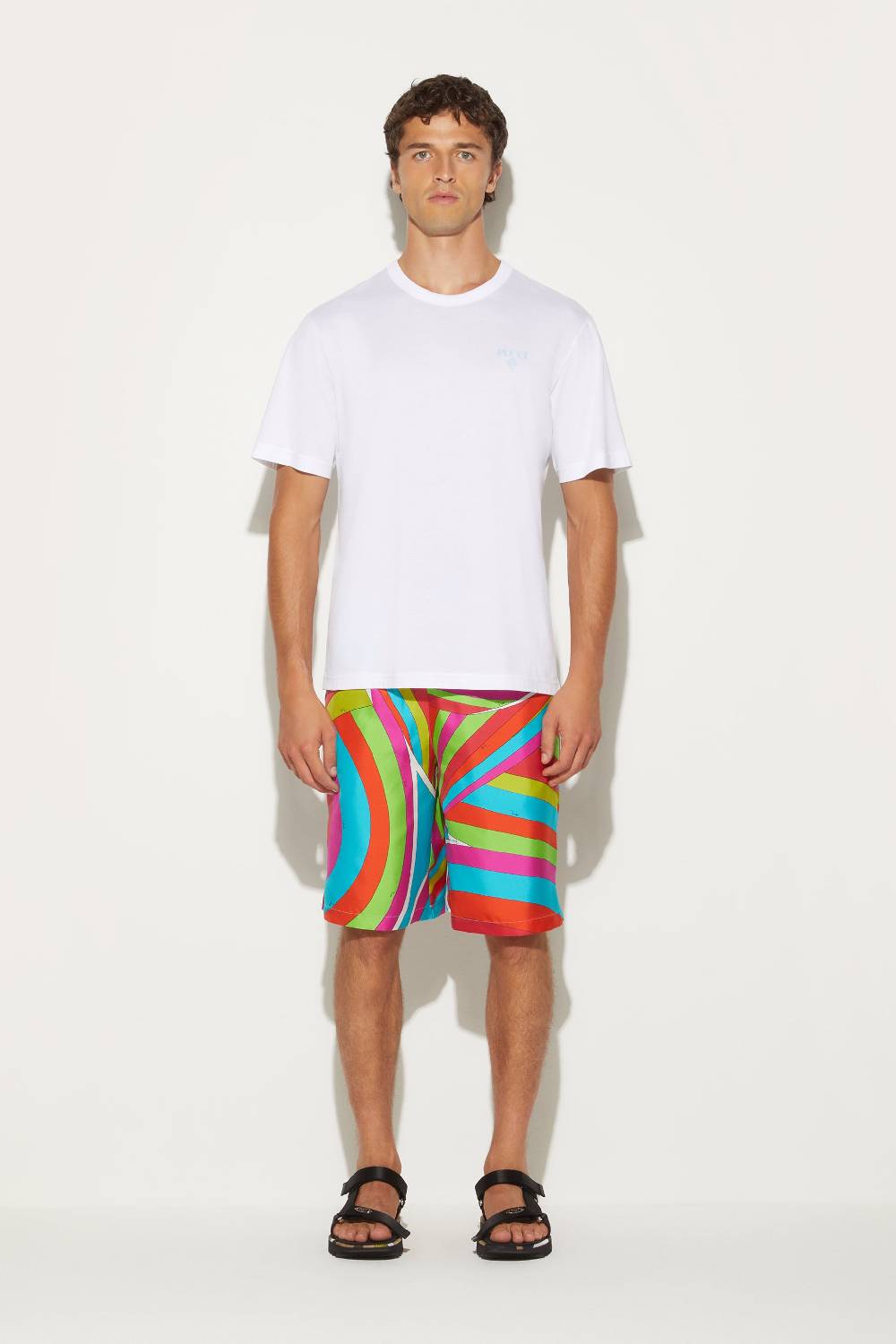 Pucci Shorts in seta con stampa Iride Cyber Monday