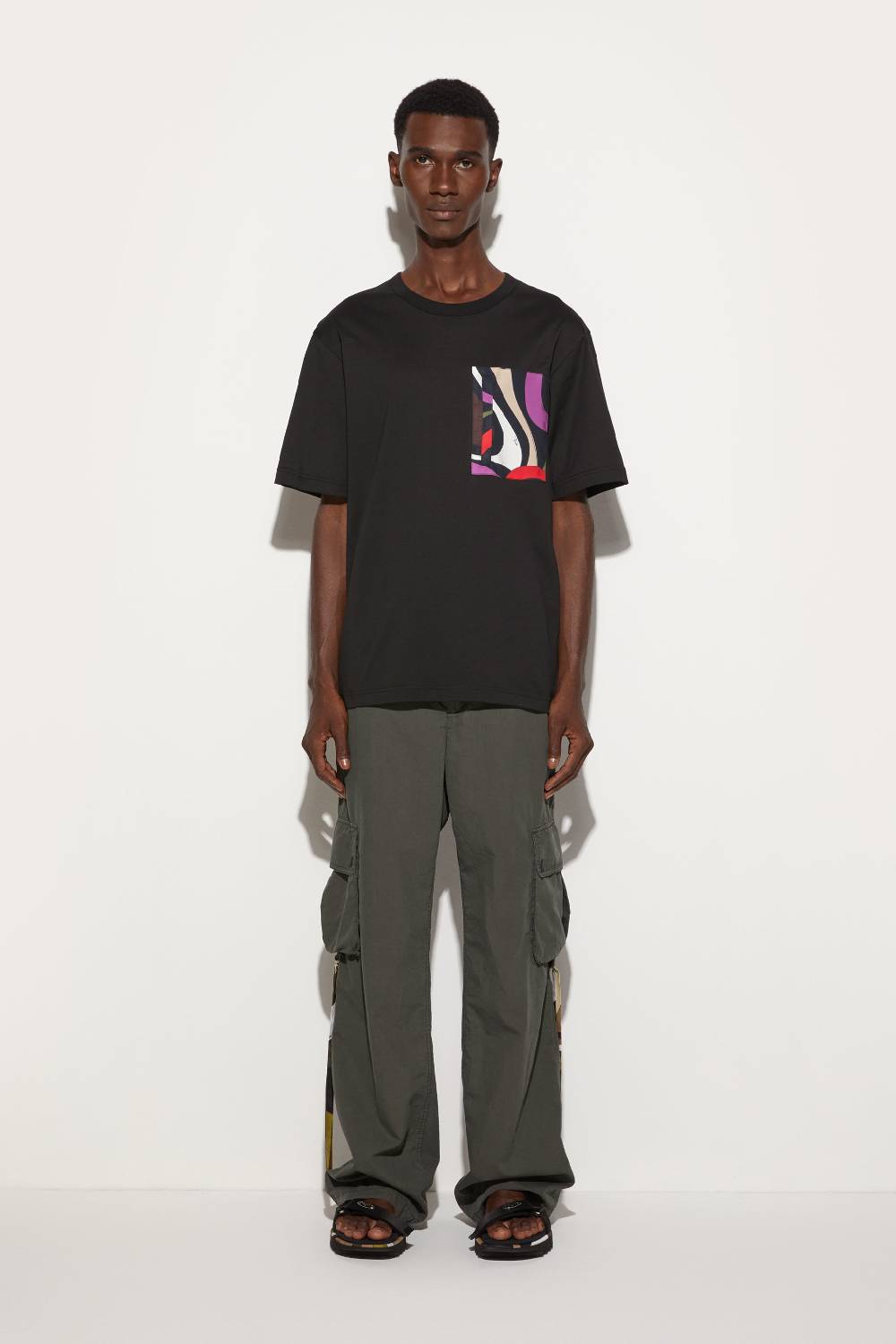 Pucci T-shirt con inserto Marmo Offerta Pasqua