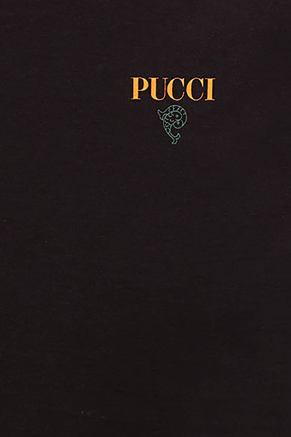 Pucci T-shirt con logo Pesci Smaltimento dello stoccaggio