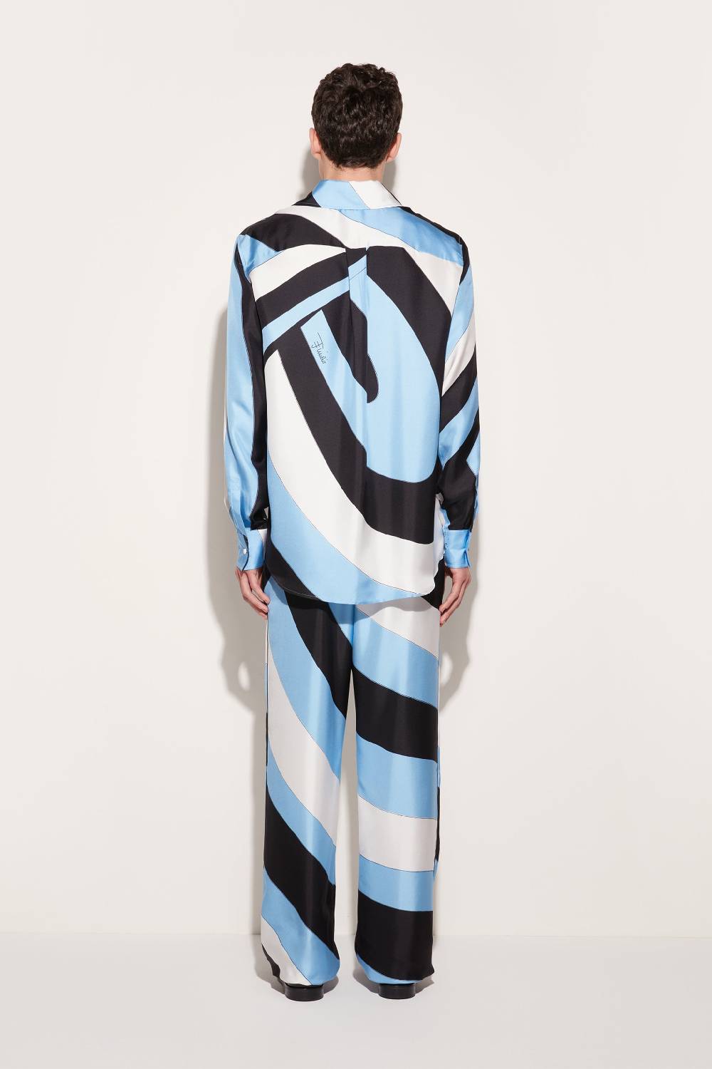 Pucci Pantaloni in seta con stampa Iride Fino al 50% di sconto