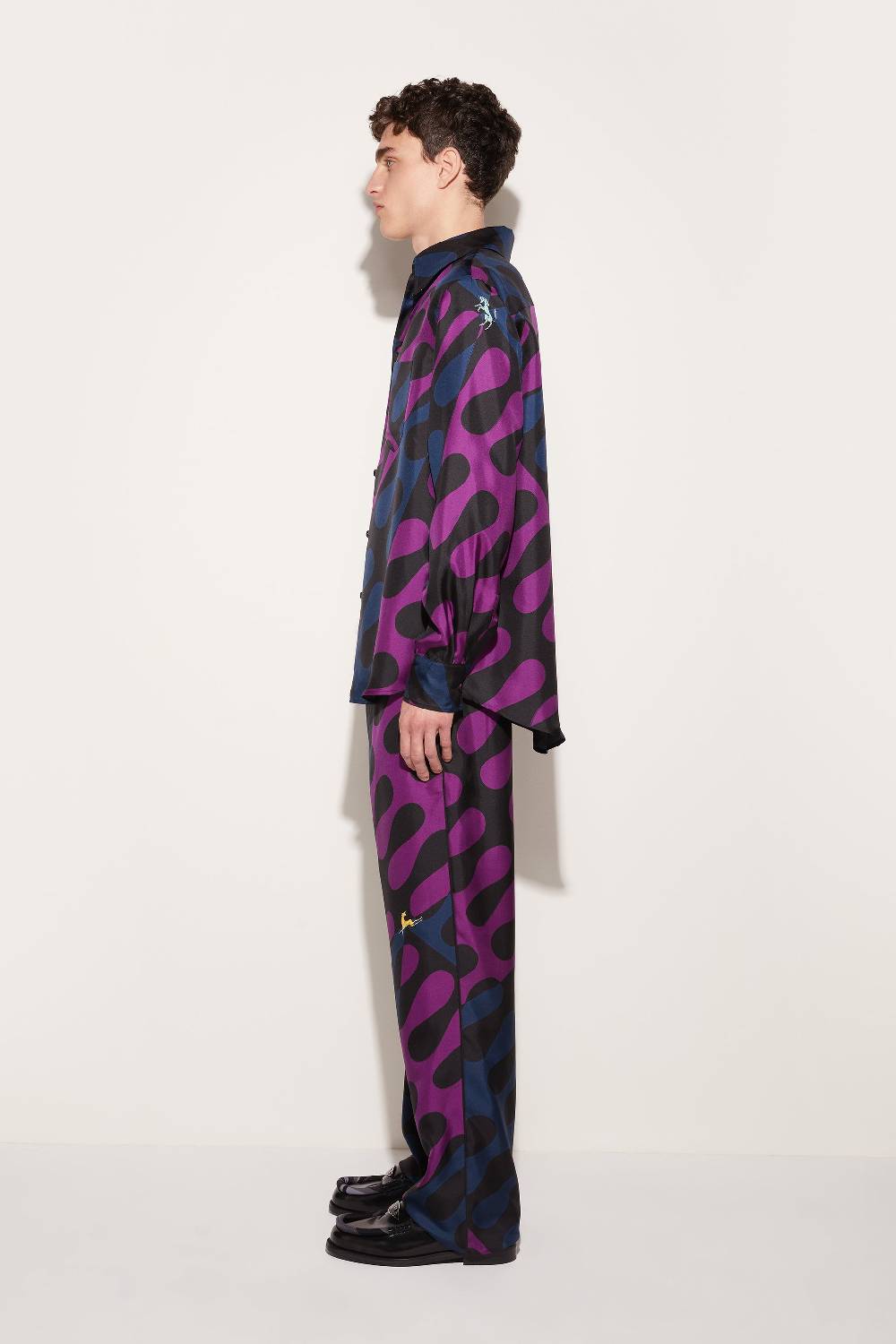 Pucci Camicia in seta con stampa Leocorno Fino al 60% di sconto