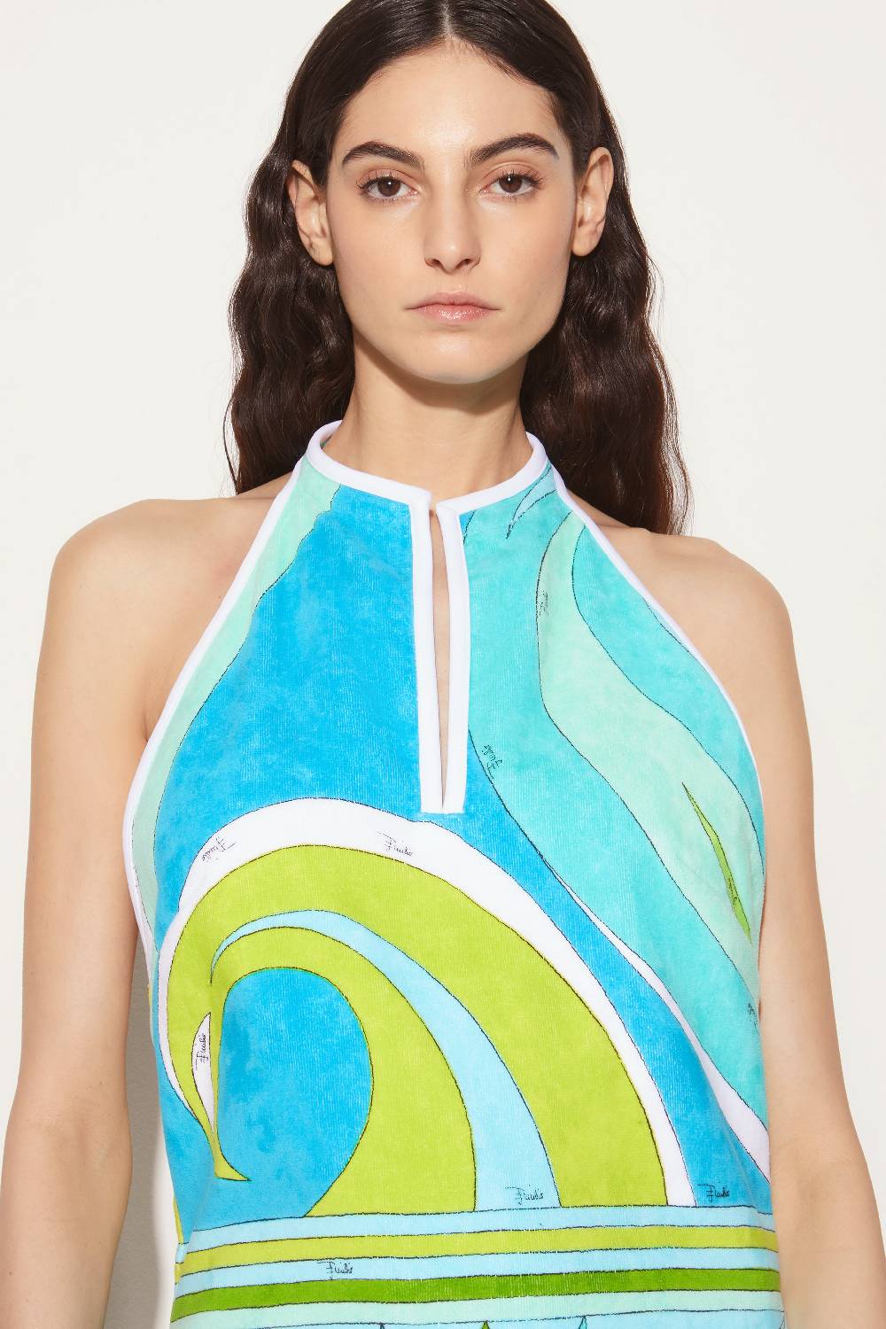 Pucci Mini abito con stampa Cigni Prezzo Ridotto