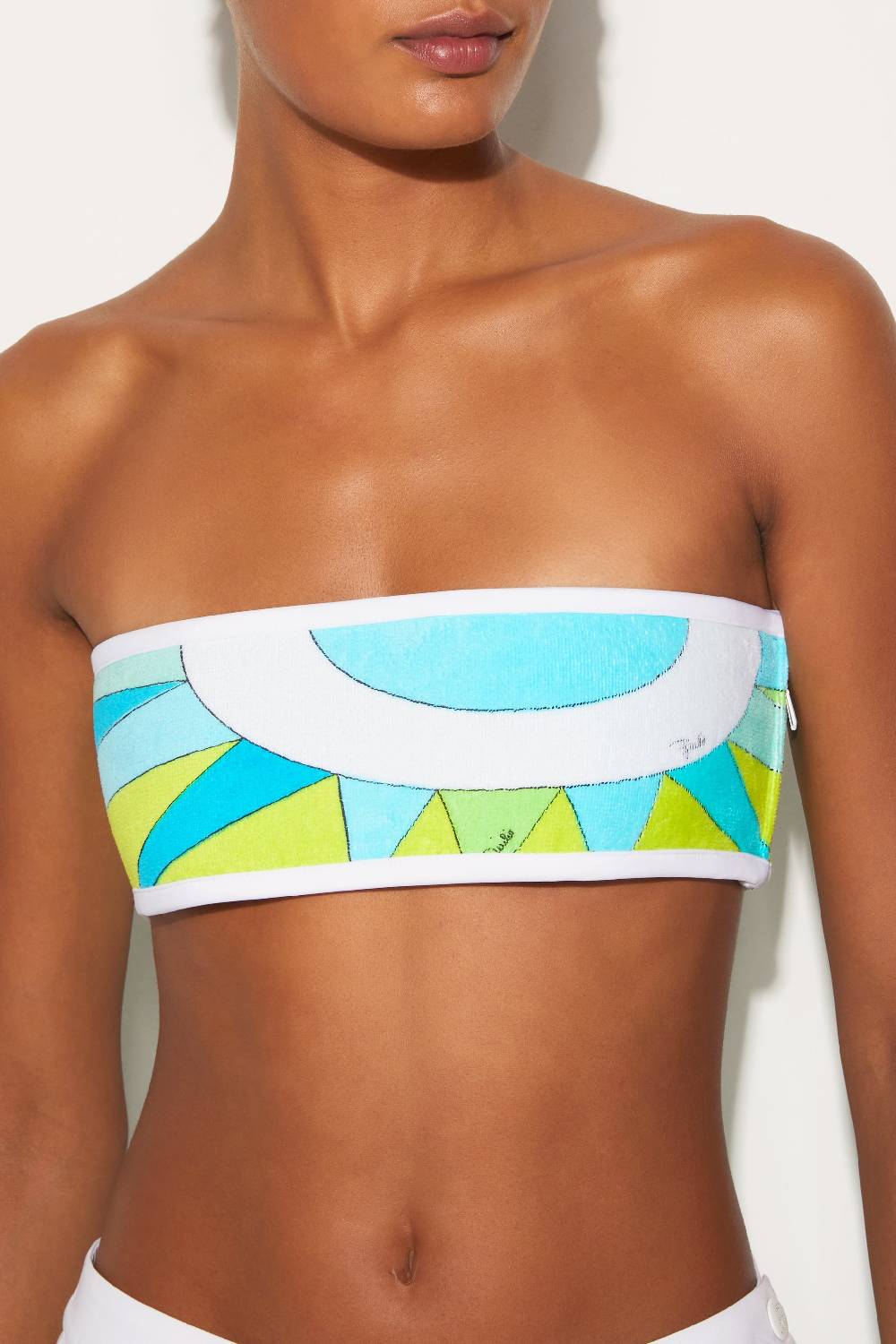 Pucci Top a fascia con stampa Cigni Sottocosto