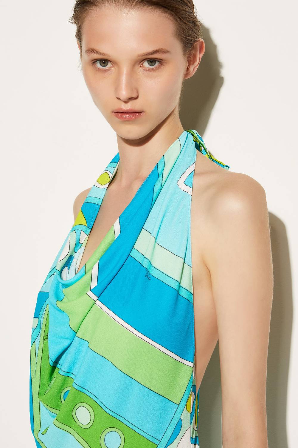Pucci Top con scollo all'americana e stampa Vivara Vendite Flash