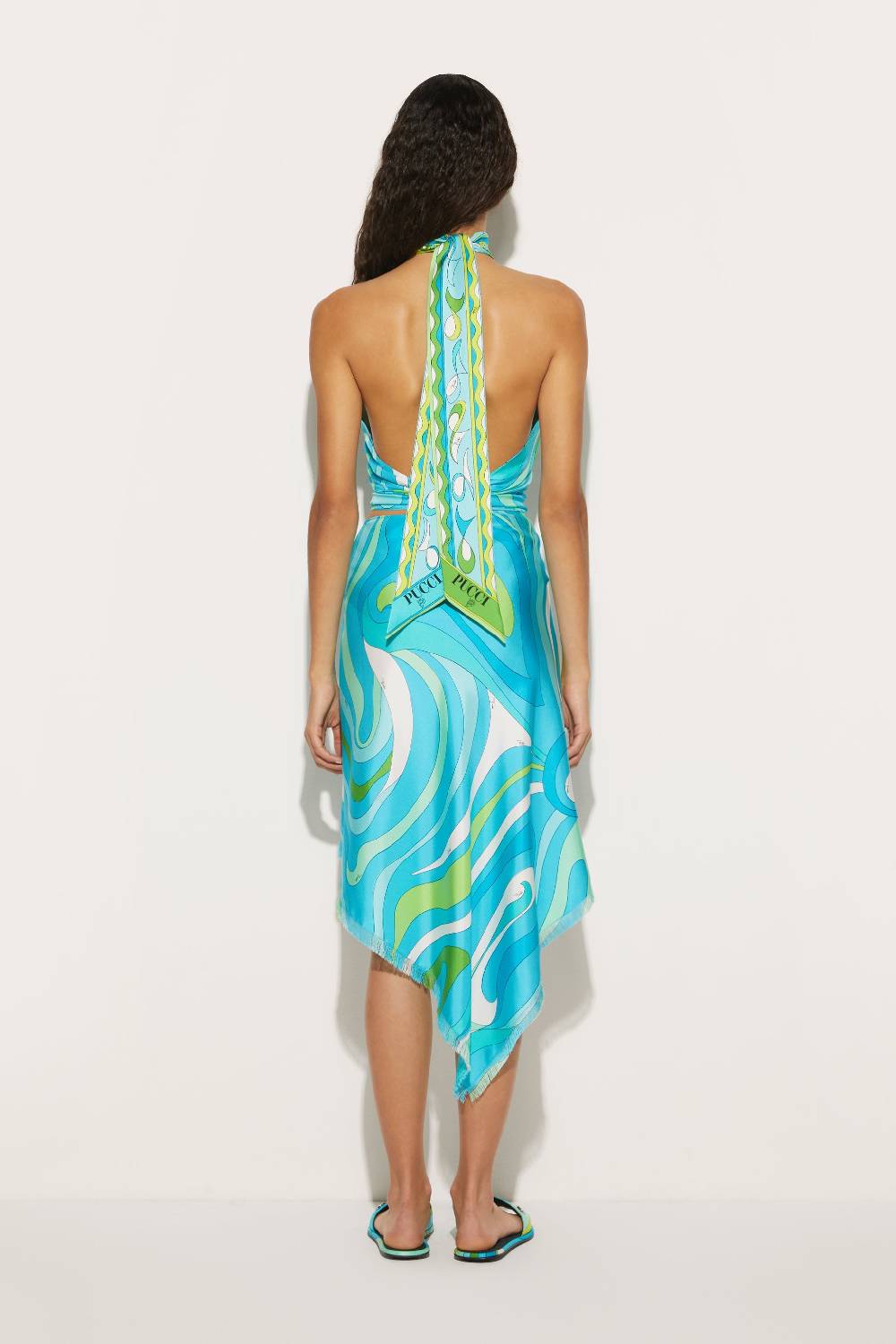 Pucci Top in seta con stampa Marmo In Saldo