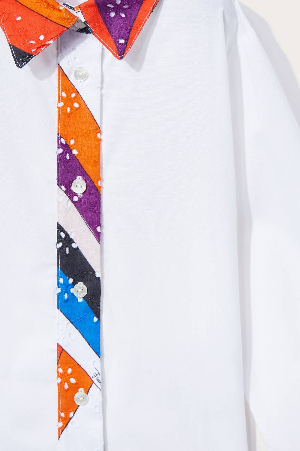 Pucci Camicia con inserti Iride Grande vendita