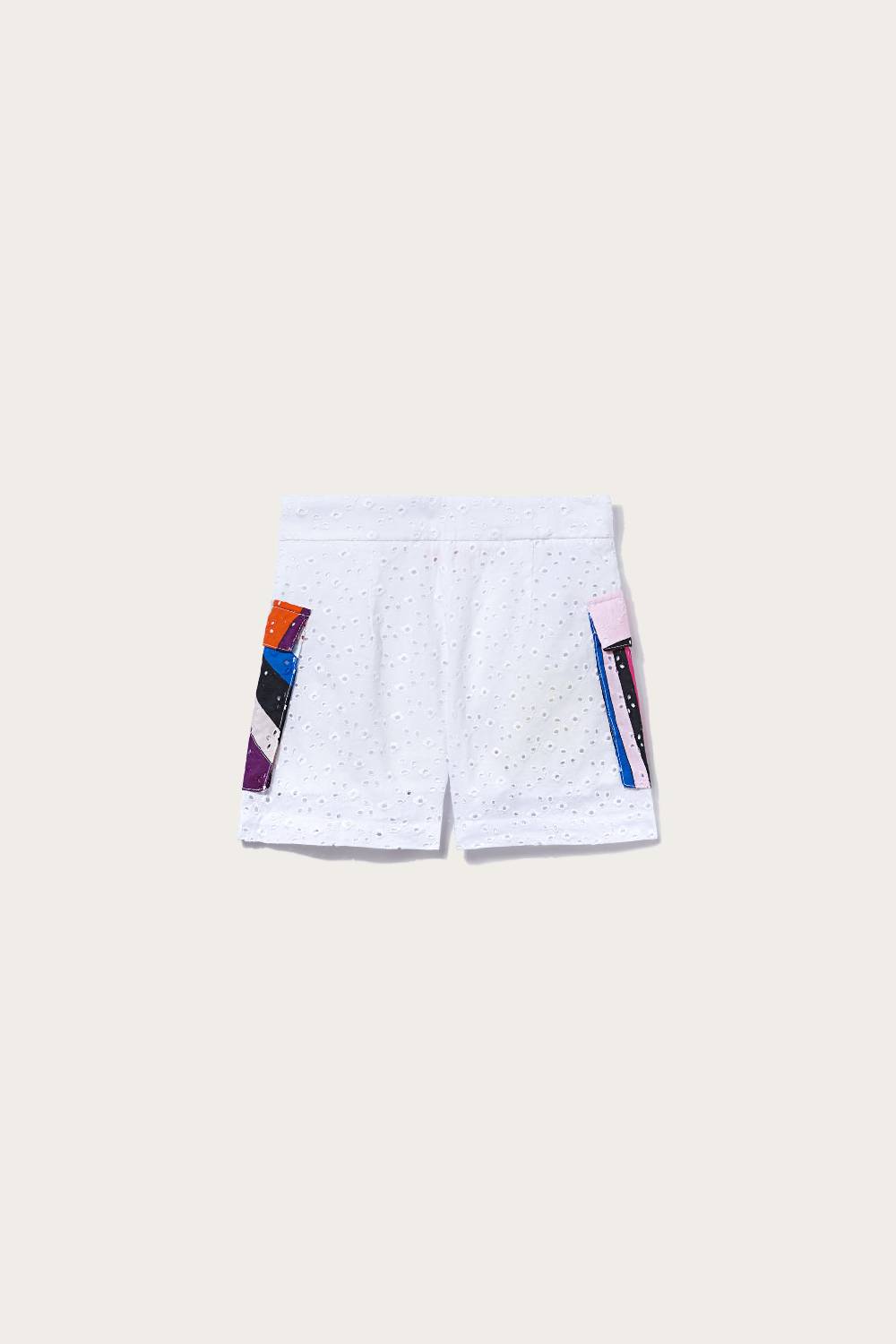 Pucci Shorts in sangallo con inserti Iride Vendite stagionali