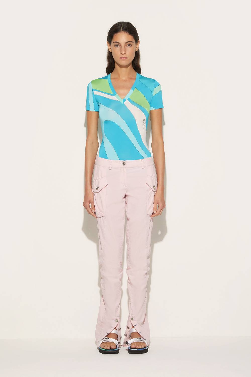 Pucci T-shirt con stampa Marmo Offerta Anniversario