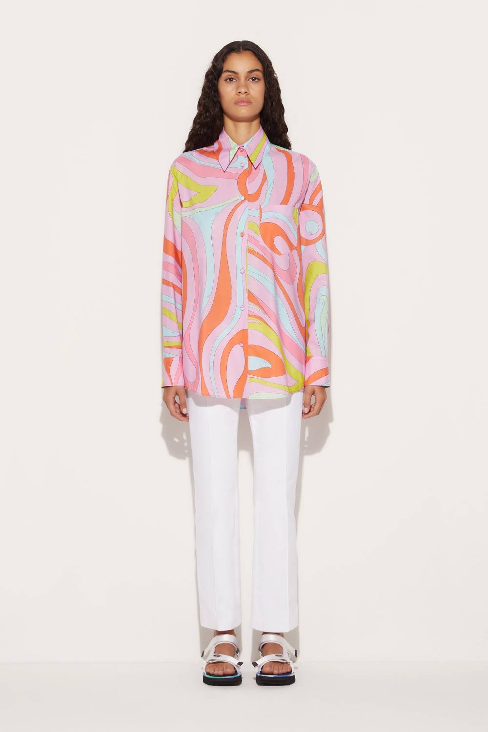 Pucci Camicia con stampa Marmo Offerte speciali