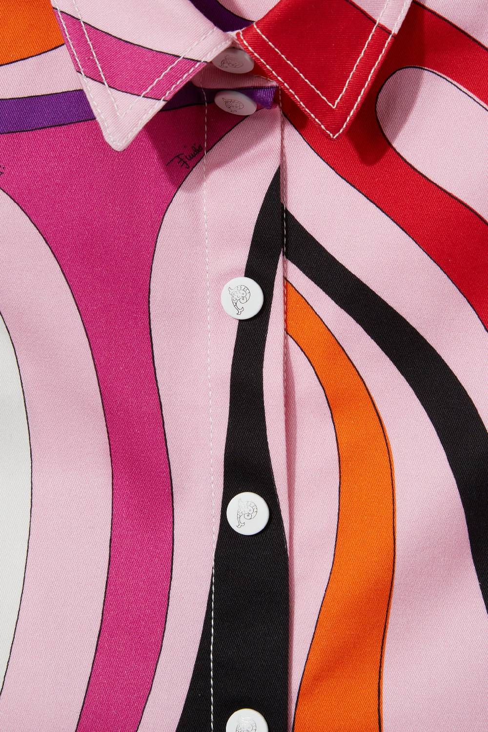 Pucci Camicia smanicata con stampa Marmo Promozione temporanea