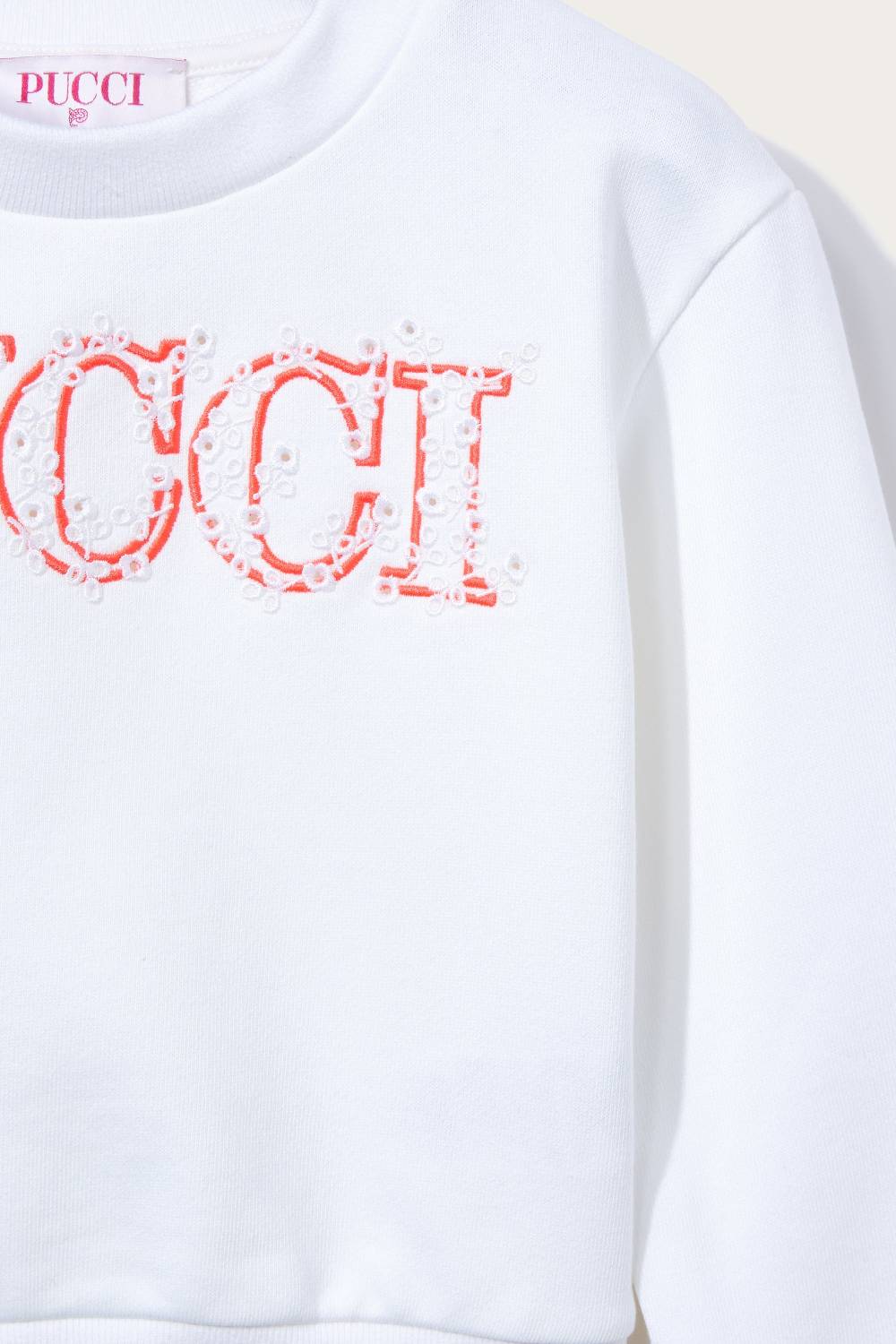 Pucci Felpa con logo ricamato Fino al 60% di sconto