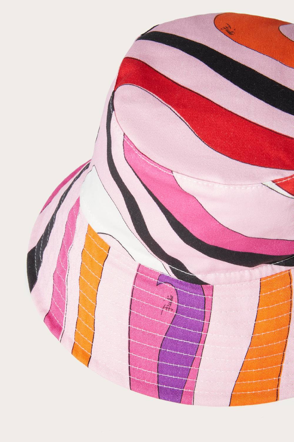 Pucci Cappello da pescatore con stampa Marmo Sostegno trimestrale
